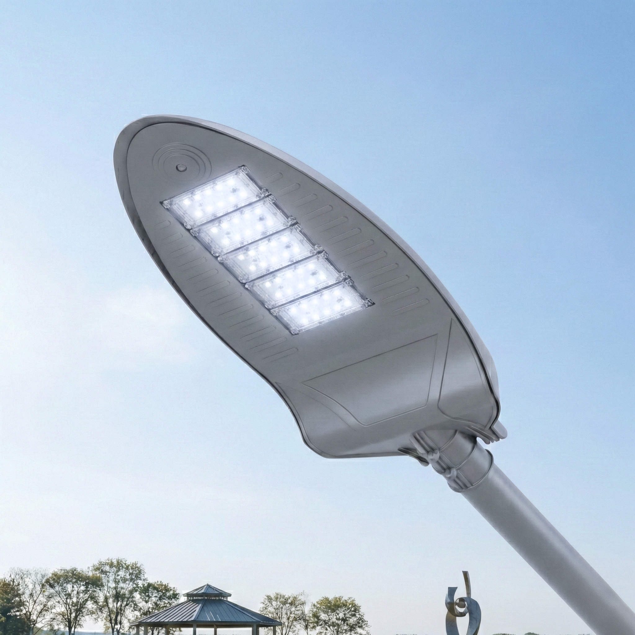 LED 보안등 헤드125W 전기 가로등 정원등 아파트 공원등 공장등 외등 조명 종류 설치 이미지 8