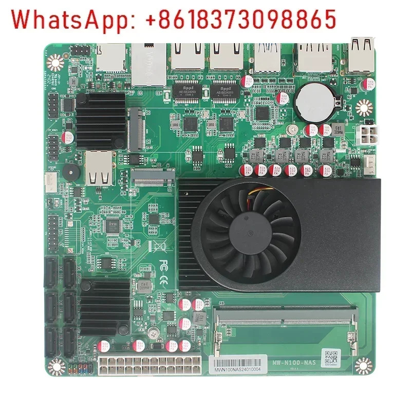 i3 N305 6비트 NAS 메보드기가비트 네트워크 포트 2 2.5G/1기가비트 m.2