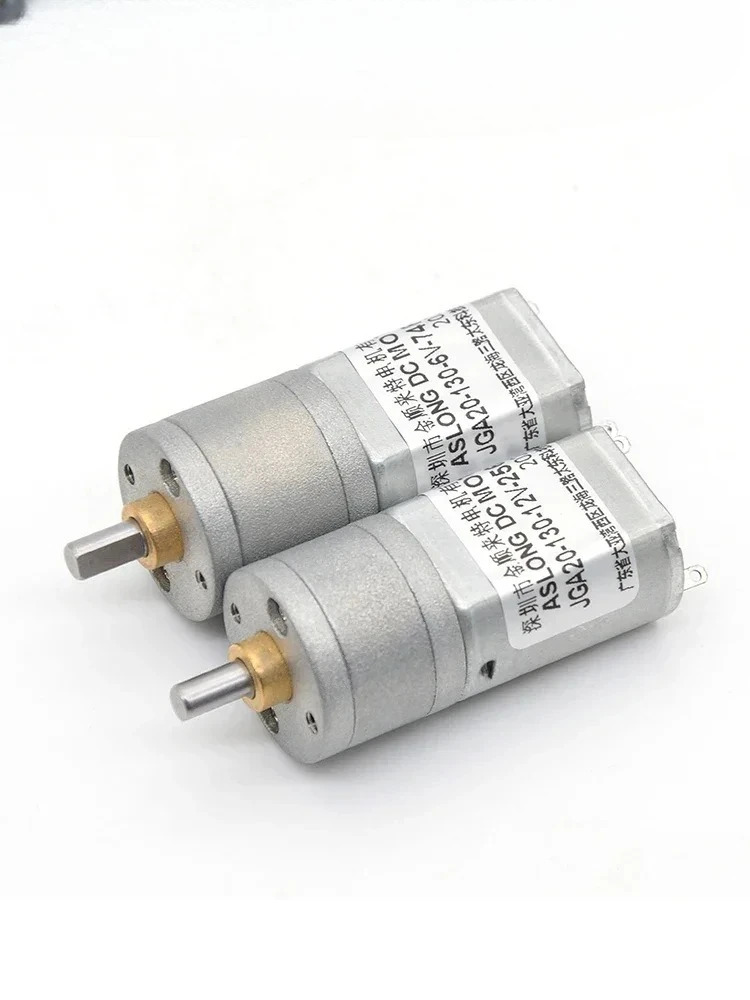 ASLONG JGA20-130 마이크로 DC 감속 모터 저속 DIY
