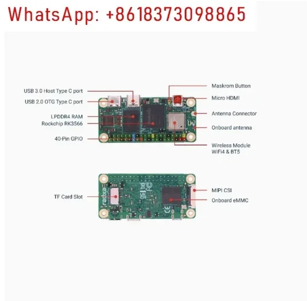 Radxa Zero 3W 개발보드 쿼드 코어 미니 Rk3566 Chip Rock