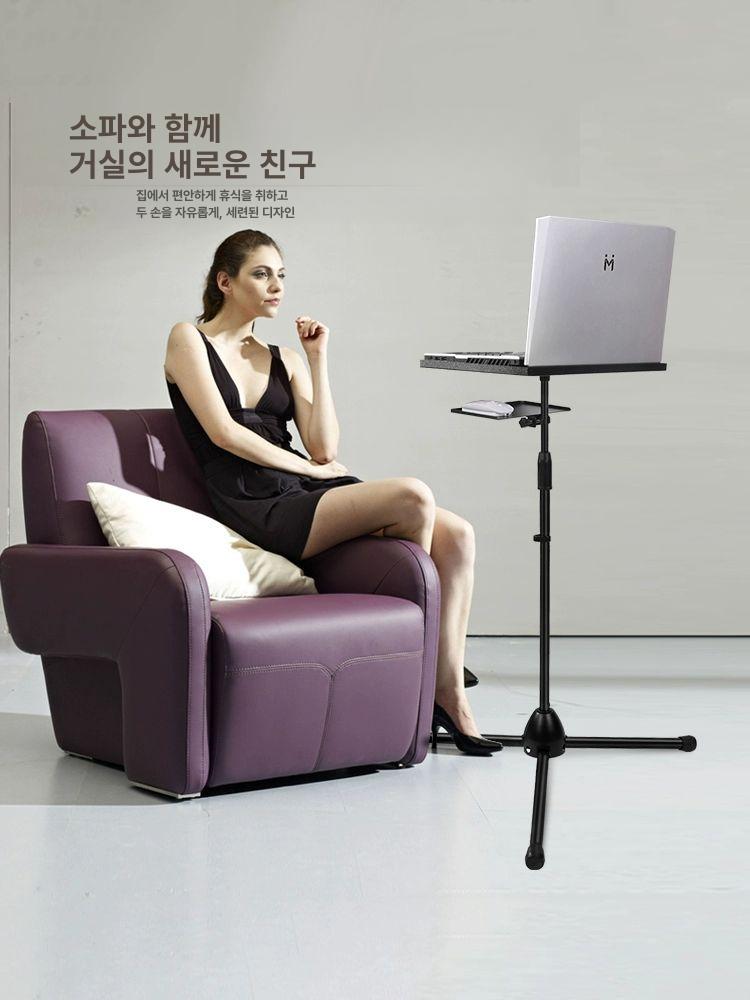 서서 하는 책상 휴대용 높이조절 데스크 이동식 1.2m 스탠딩 노트북 거치대 - 상세 이미지 4