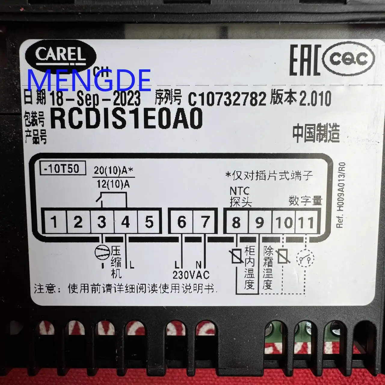 CAREL RCDIS1E0A0 온도 컨트롤러 조절기센서 새 원본