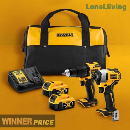 로넬리빙 충전콤보세트 DCK2062P2 임팩809 햄머709 20V 5.0 디월트