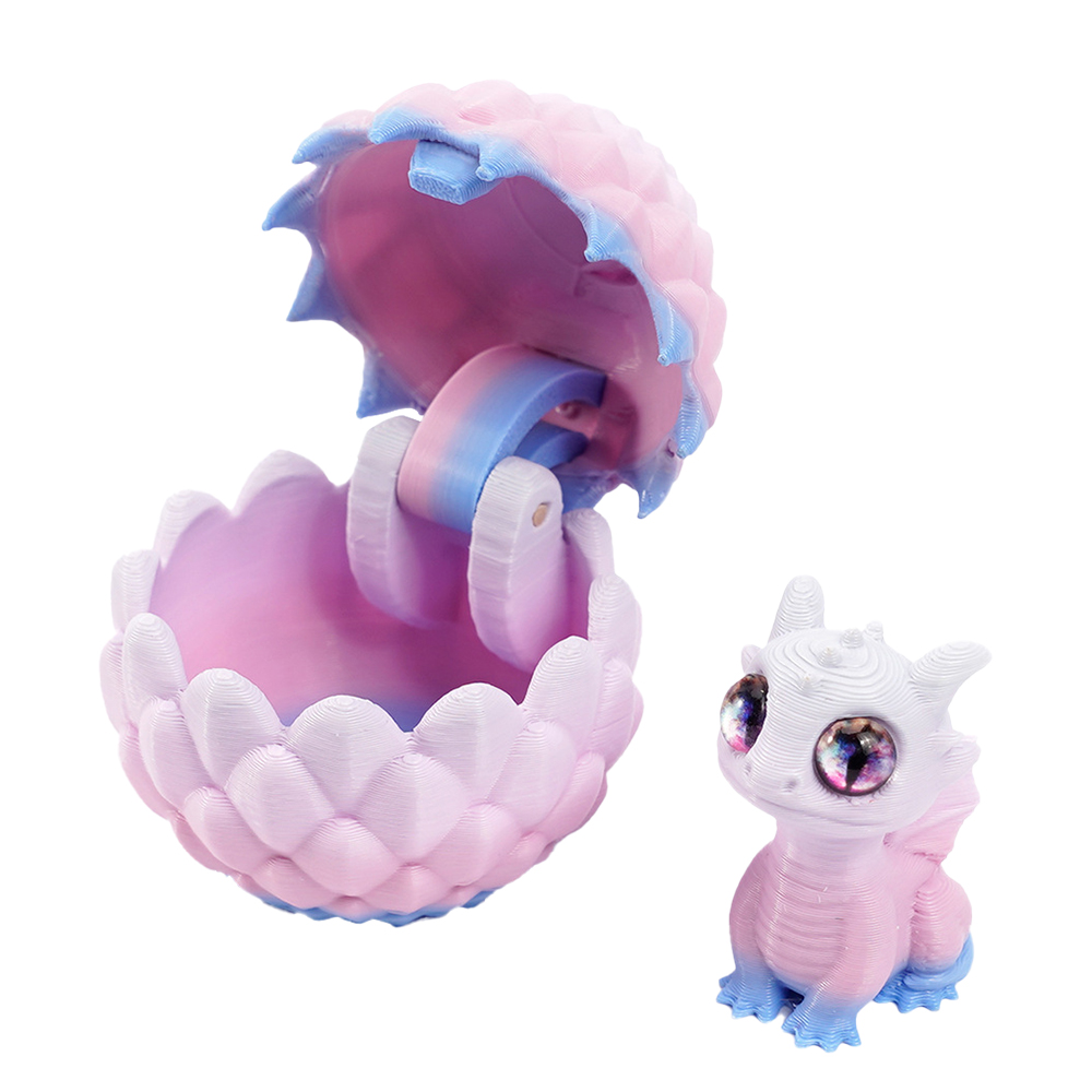 베이비 에그 드래곤 인형 모형 3D프린터 피규어 자유관절 장난감 소품 선물용 이미지 4