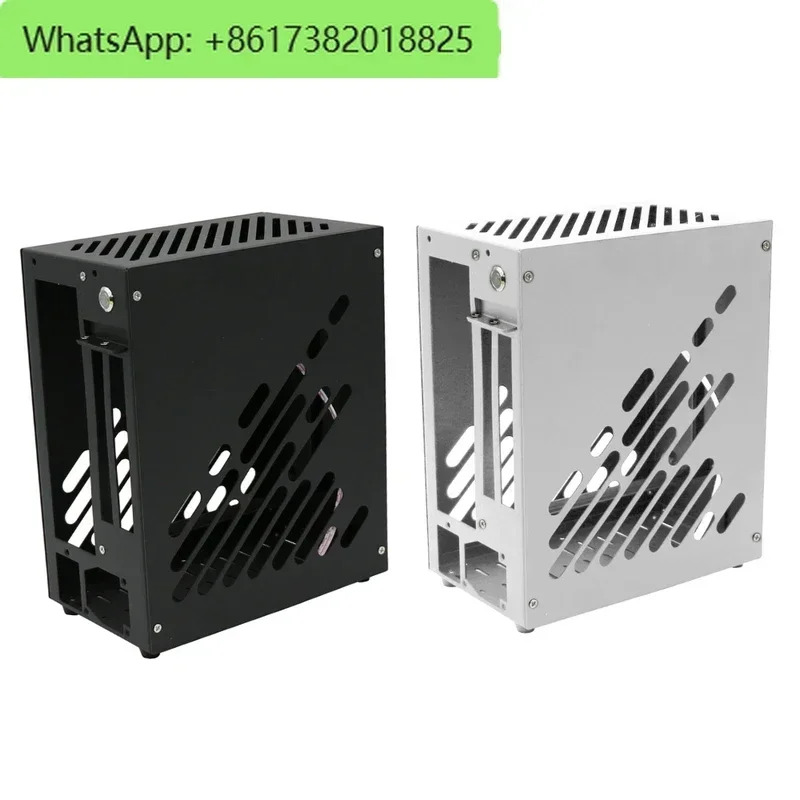 M24ITX 휴대미니 알루미늄 측면 A4 휴대케이스 소형 1uflex 전원공급장치 단독 디스플레이 케이스 K39