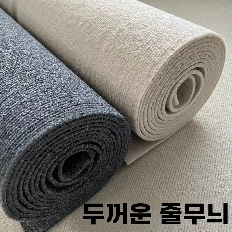 야자수매트 베란다 매트 A. 회색 핀스트라이프 5mm 두께, C. 폭 1미터길이 20미터 - 상세 이미지 2