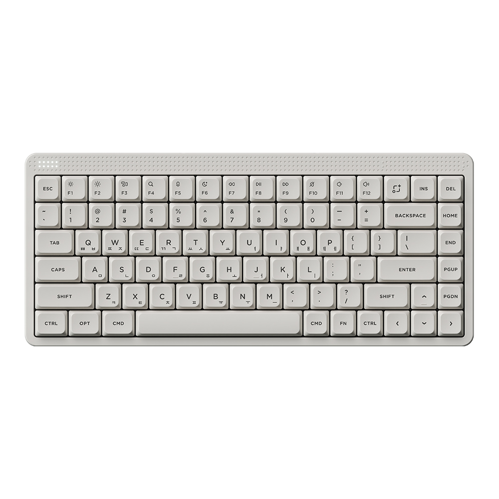 NUPHY NODE75 기계식키보드 로우 프로파일 루나 화이트, 나노 저소음 블러시축 - 상세 이미지 2