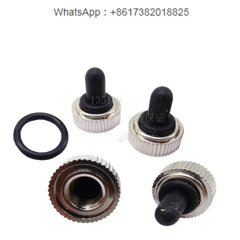 20Pcs T80-T 6MM 나사 매칭 토글 스위치 방수 캡 E1-H 블랙 실리콘 풀 팩