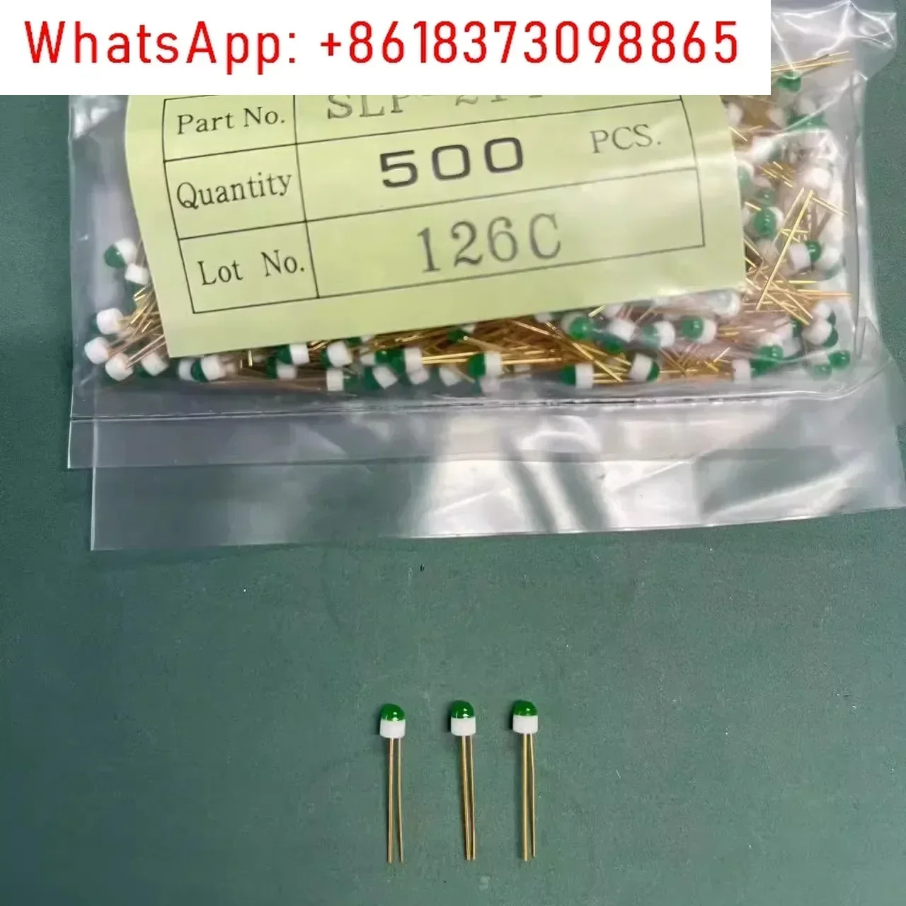 100pcs 세라믹 빨간색 녹색 F3 발광 튜브 C 101812 패키지