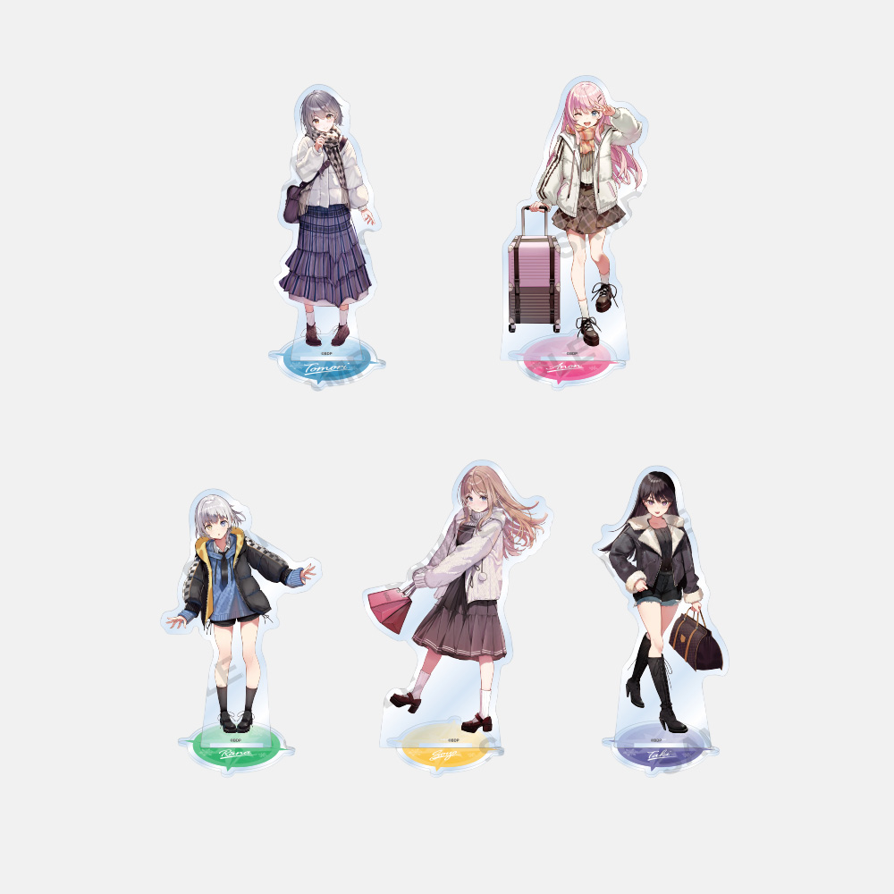 [예약] 뱅드림 마이고 아크릴 스탠드 winter travel ver. (5종) 제품 이미지