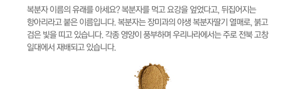 복분자가루 복분자 1통 - 상세 이미지 4