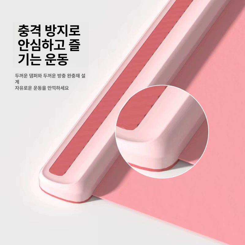 홈트 슬라이드 보드 매트 나혼산 배나라 유산소운동 스케이팅 슬라이딩 스케이트 훈련 홈짐 오렌지 180x50 (170cm )+신발커버 - 상세 이미지 3