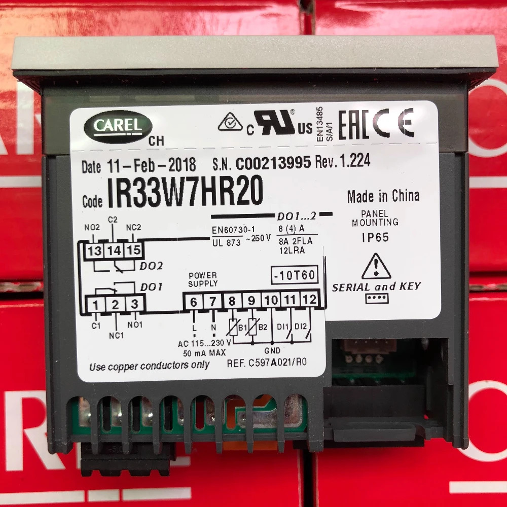 IR33W7HR20 IR33 CAREL 온도 컨트롤러 220V 센서 새 원본