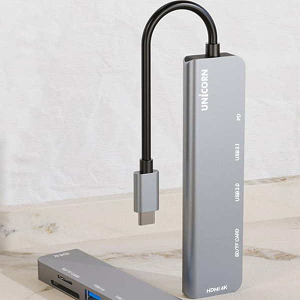6in1 c 타입 멀티 허브 데이터 usb 멀티 허브 노트북 - 상품 이미지