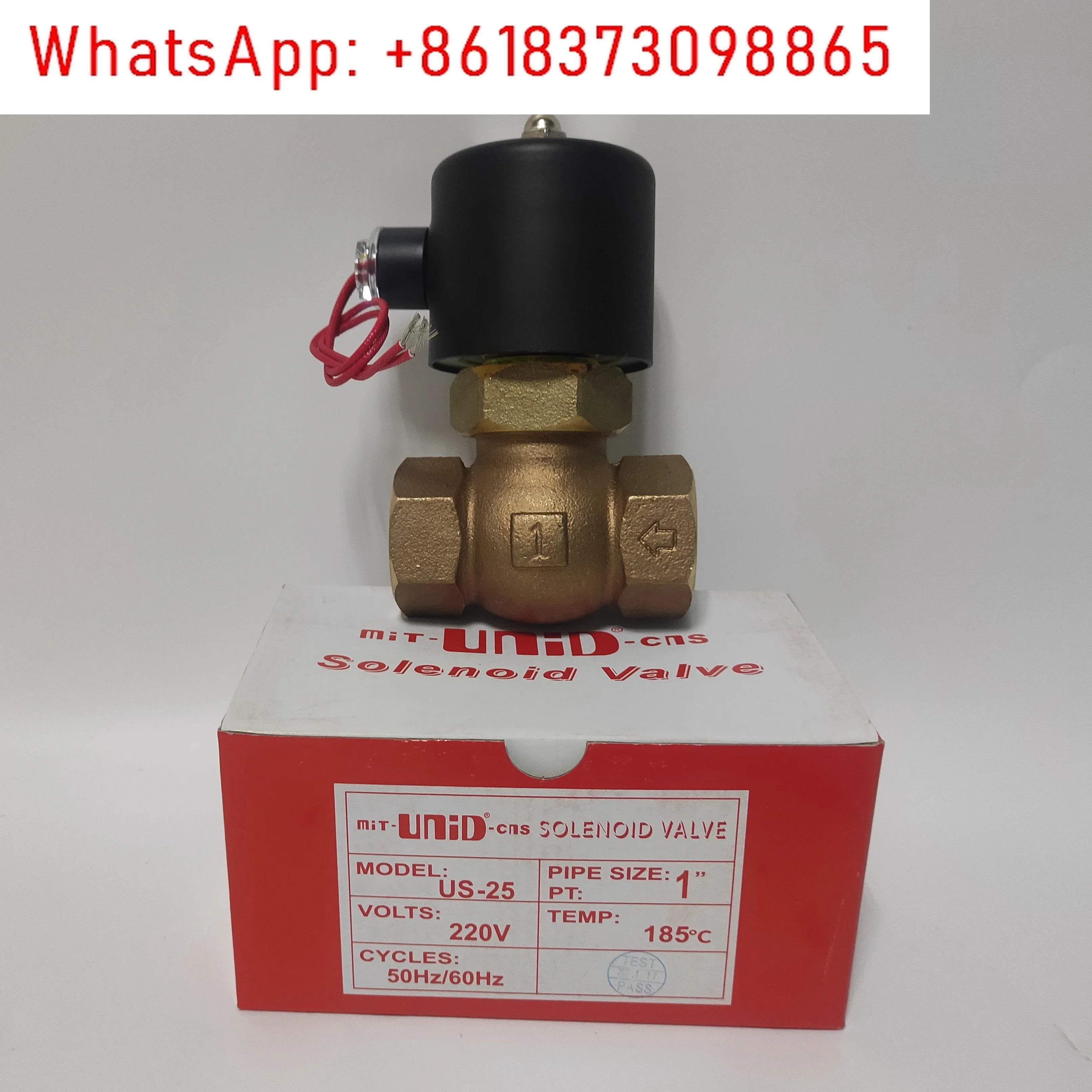 대만 삼각대 기계 솔레노이드 밸브 증기 US-25 1 인치 치아 UNID