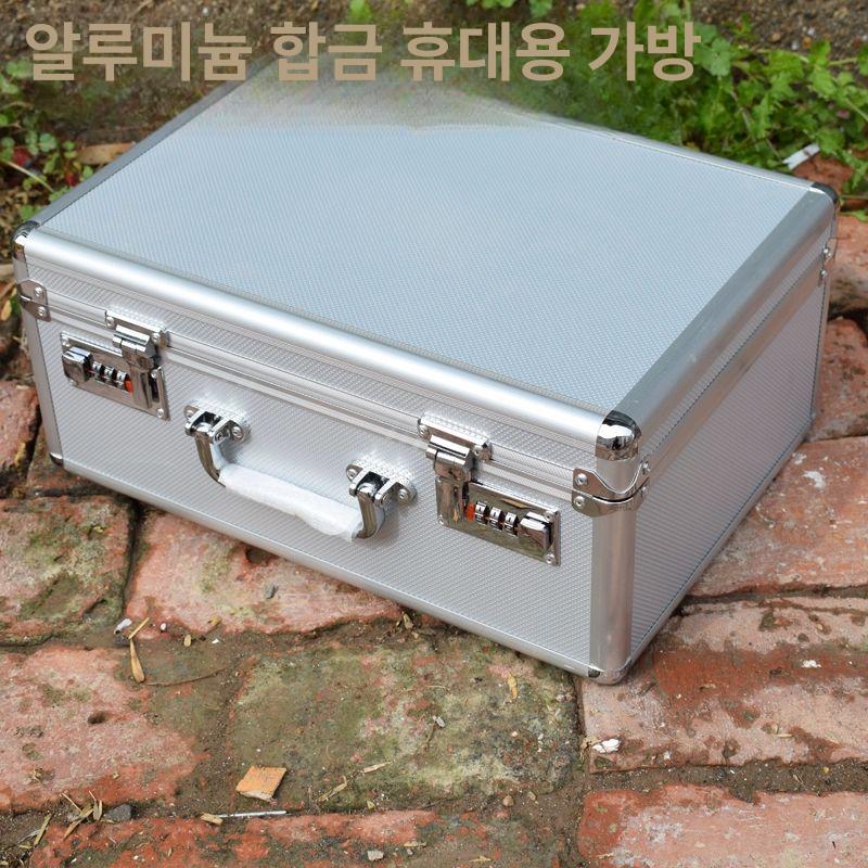 휴대용 금고 가방 귀중품 잠금장치 돈통 보관 40 x 30x15 이중 조합 자물쇠 - 상세 이미지 2