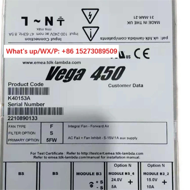 DPP120-48-1 전원공급장치 Vega 450 K40153A 오리지널 공장 신 공급