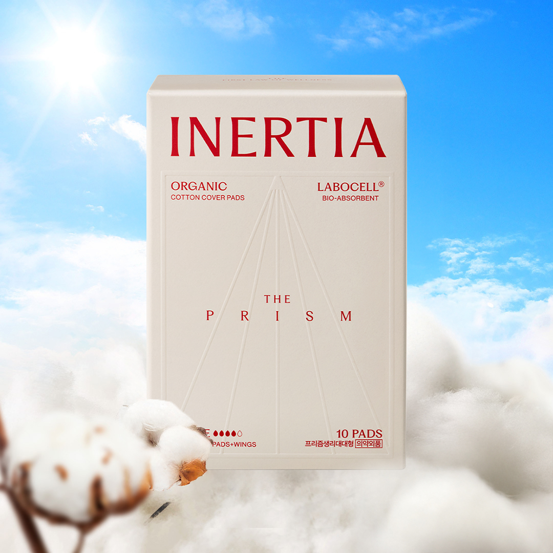 이너시아 더 프리즘 유기농 반창고 생리대 대형 제품 이미지