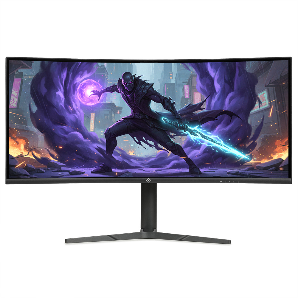 총판 래안텍 PANTHEON CQA34C80SM 블랙 Fast VA 180 WQHD USB-C 무결점 모니터 - 상세 이미지 2
