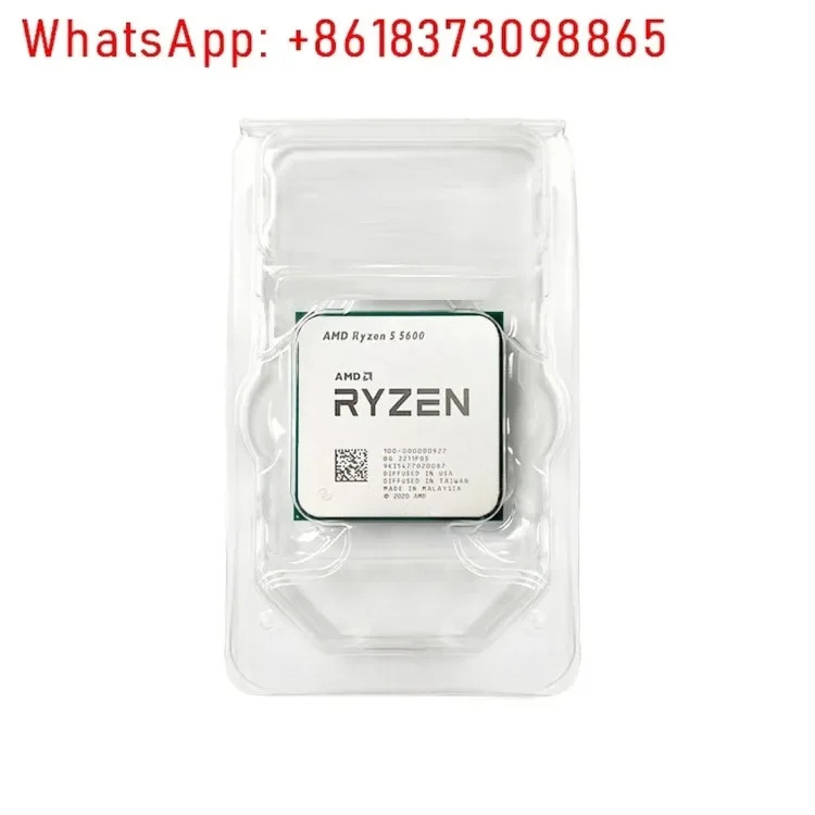 R5 5600 데스크탑 CPU 6코어 12스레드 4.4GHz AM4 DDR4 32MB L3 캐시 Zen 3 5000 시리즈