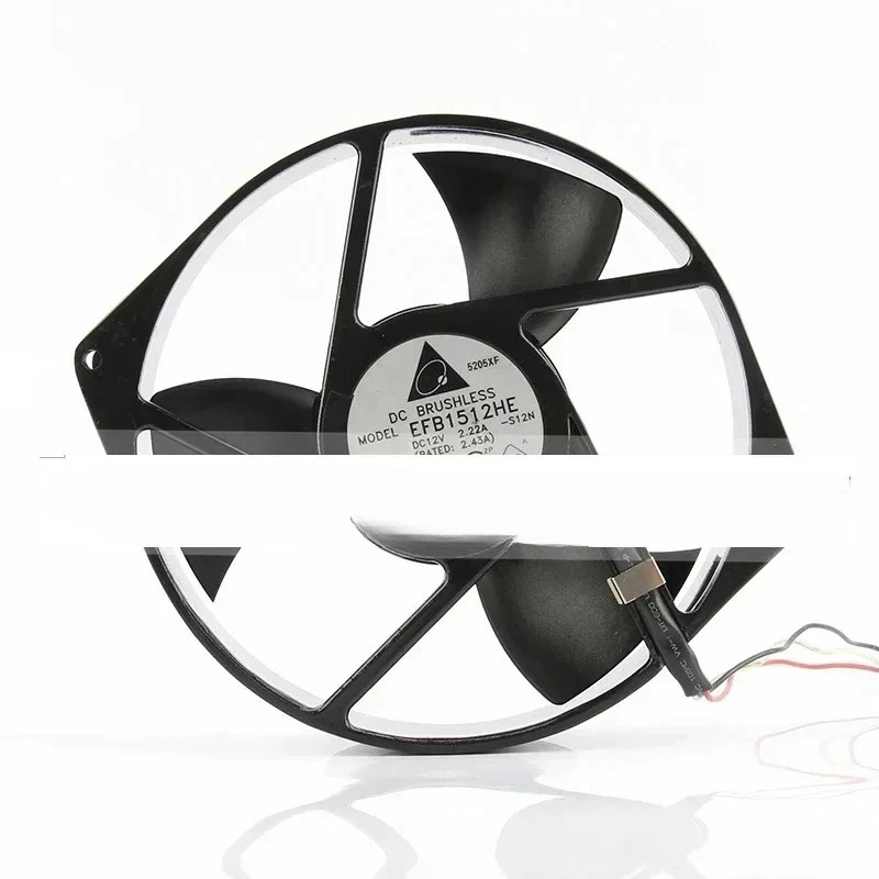 24V 48V 170 x 150 38mm DC12V 2.22a EC AC17CM 대용량/장비 강력 금속 EFB1512HE 냉각팬