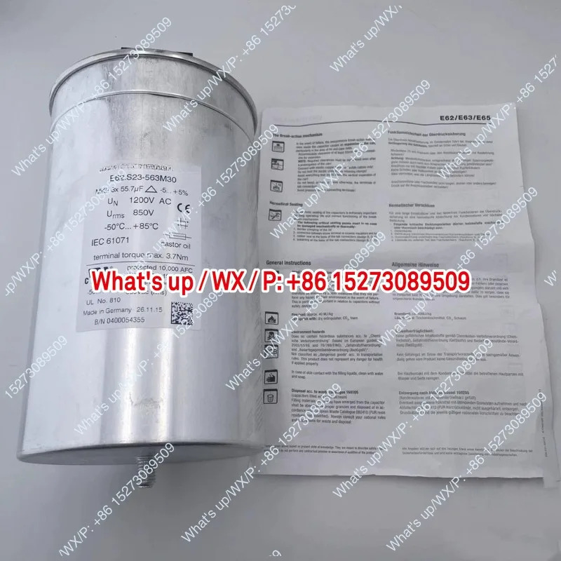 독일산 캐패시터 E62.S2630 850v 3x55.7ufDLH