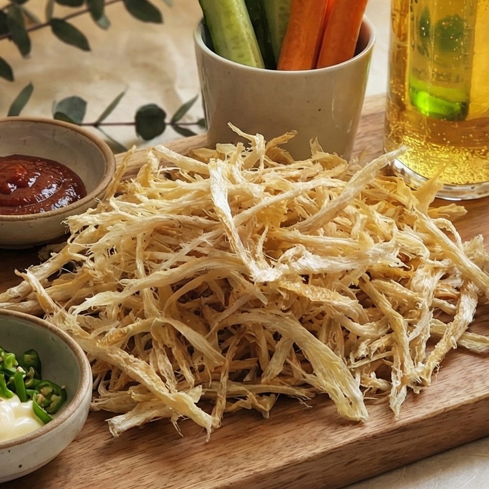 황태채 먹태채 먹태 잔가시없는 황태 속살채 150g 300g 맥주 마른 안주 간식 - 상품 이미지