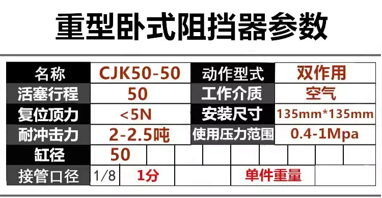 2.5톤 중량물 수평 CJK50-50 F1730.50.50 블로커