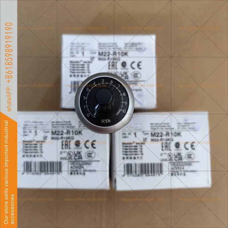 새로 된 조정 가능저항기 전위차계 M22-R10K PA6-GF30 UL 인증