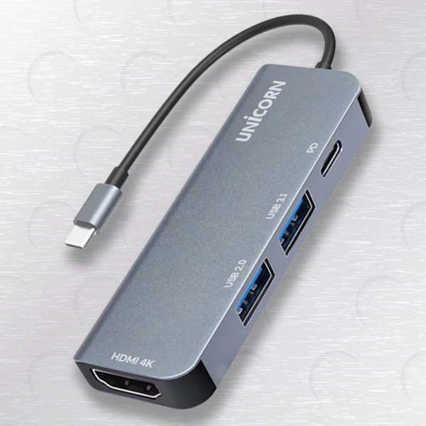 4in1 c 타입 멀티 허브 디스플레이 usb 허브 노트북 확장 - 상품 이미지