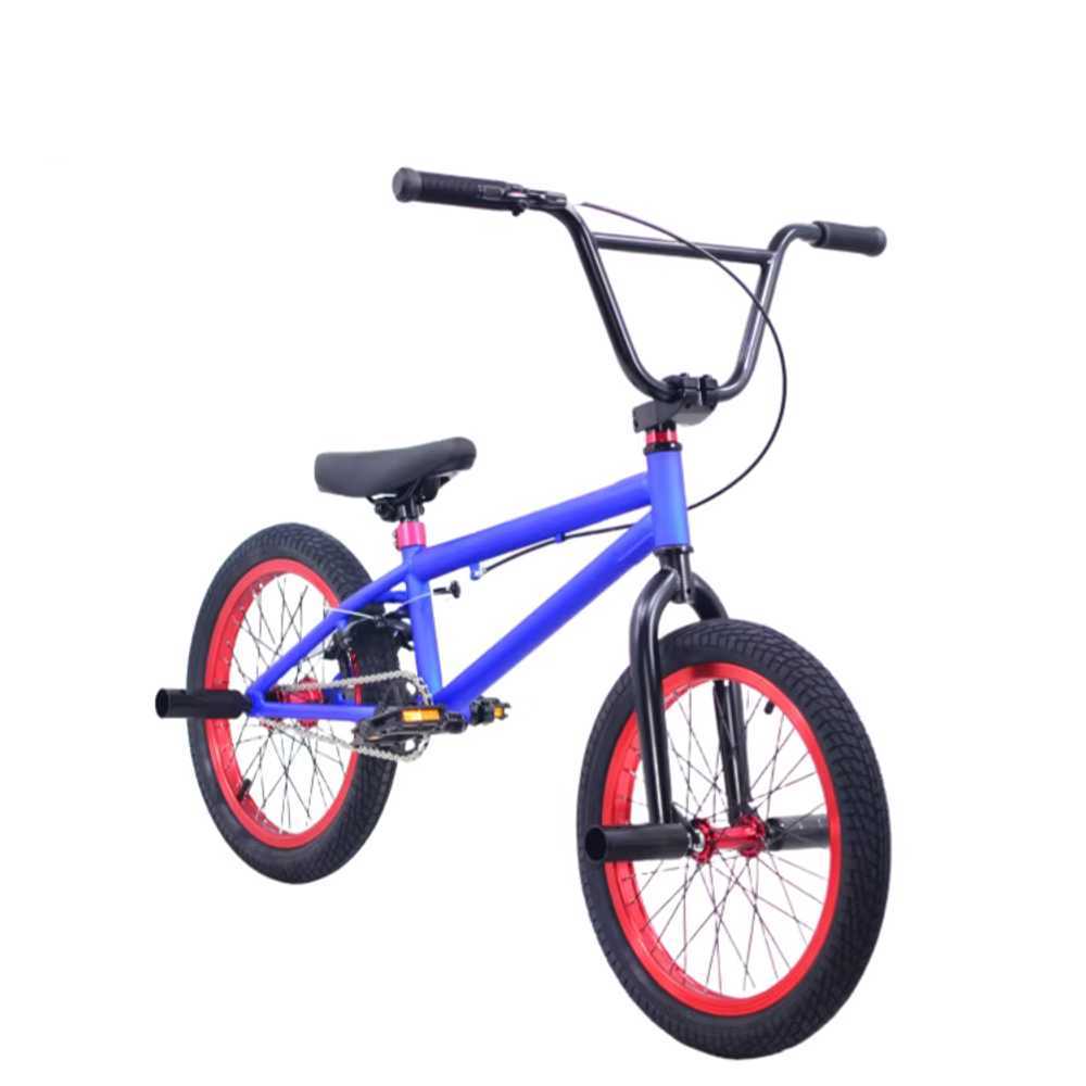 BMX 자전거 몰리브덴강 크롬 묘기 스턴트 블랙과 보라색 - 상품 이미지