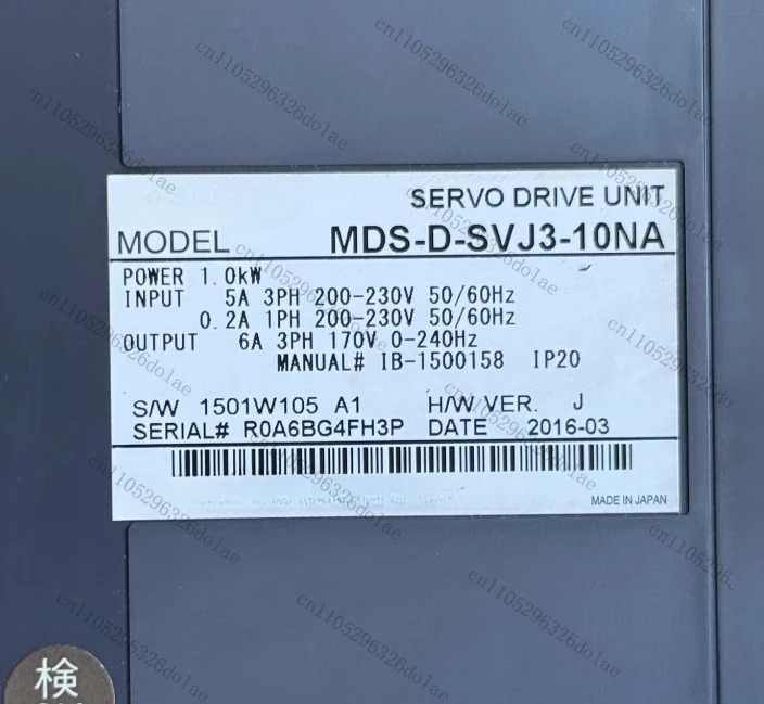 1개 MDS-D-SVJ3-10NA 서보 드라이브 1KW 리퍼 완료 OK