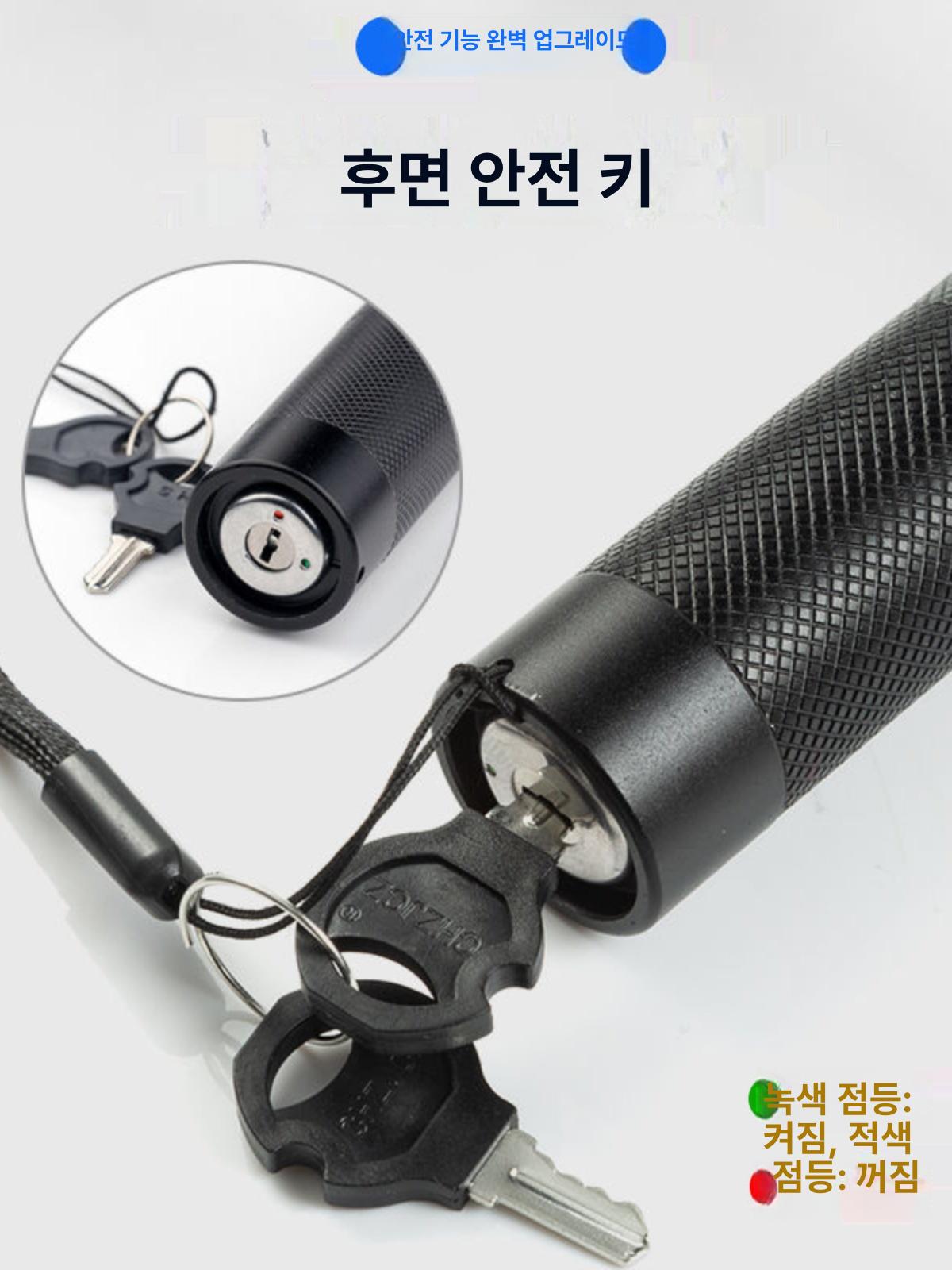 충전식 포인터 캠핑용 써치라이트 LED 충전용 포인터기 레드라이트 배터리 선물상자 블랙 - 상세 이미지 4