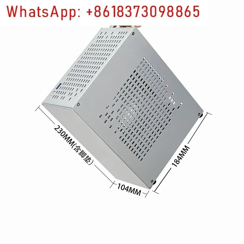 Starsky A07 데스크탑 MINI ITX 독립 그래픽 카드 알루미늄 케이스는 소형 1U 전원공급장치를 지원
