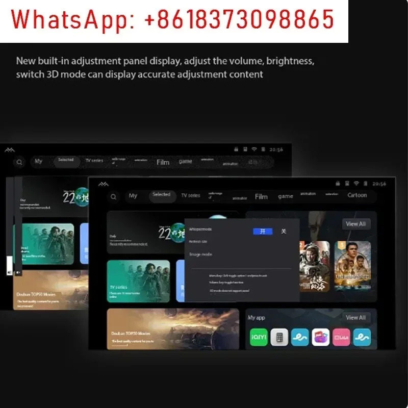 Air 2S 스마트 AR XR 안경 1080P 120Hz HD 휴대폰ipad PC 스위치 PlayStation Xbox U Giant