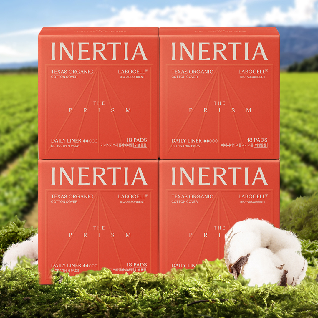 [4700만장 완판템] [4팩] 이너시아 더 프리즘 유기농 팬티라이너 제품 이미지