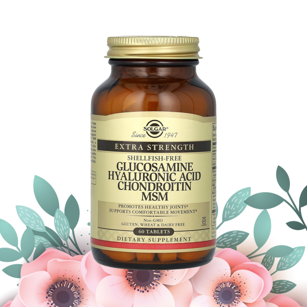 솔가 글루코사민 히알루론산 콘드로이친 MSM 1500mg 60정, 1개 - 상품 이미지