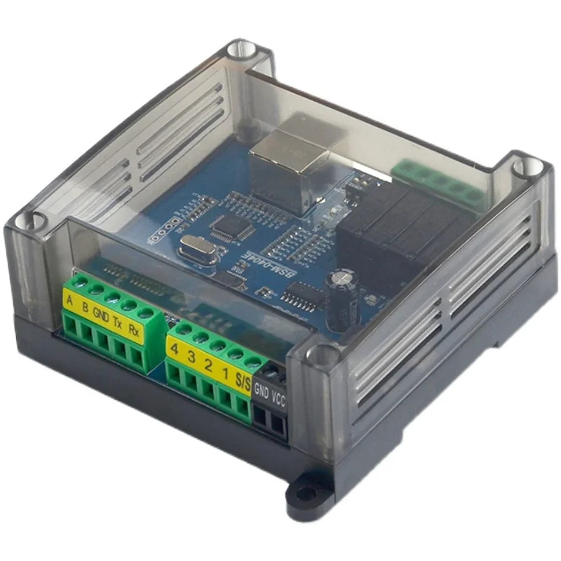 이더넷 원격 제어 IO 데이터 수집 모듈 RS232/485 RJ45 Modbus TCP/RTU/UDP 릴레이 트랜지스터 BSM-0404E BSM-1216E