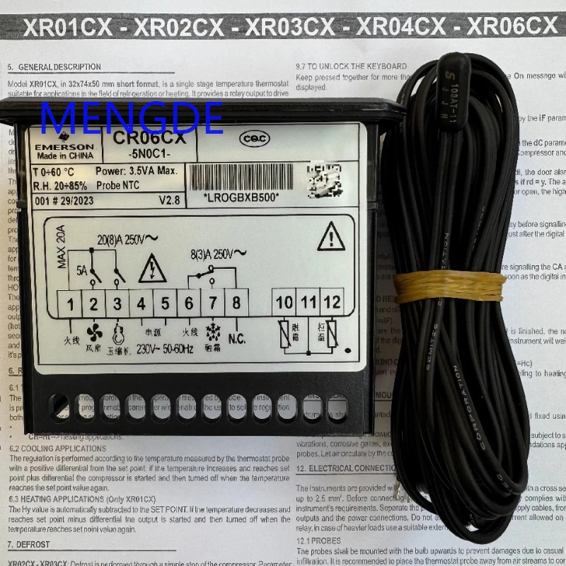 EMERSON CR06CX CR06CX-5N0C1 온도 컨트롤러 원본