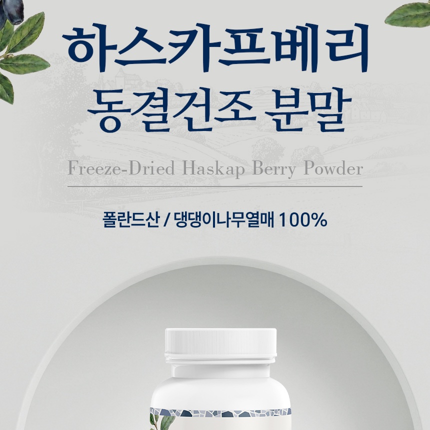 Nuily 녤리 하스카프베리 동결건조 분말 50g - 상세 이미지 3