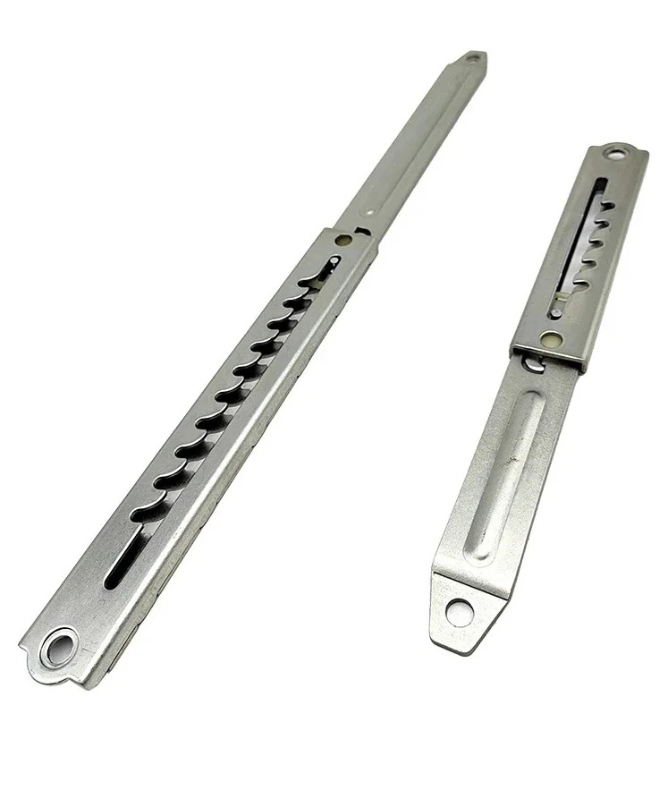 2Pcs 텔레스코픽 포지셔닝 슬라이드 레일 가구 드로우 스케이트 보드 슬롯 타이로드 기어 조정 힌지 지지대