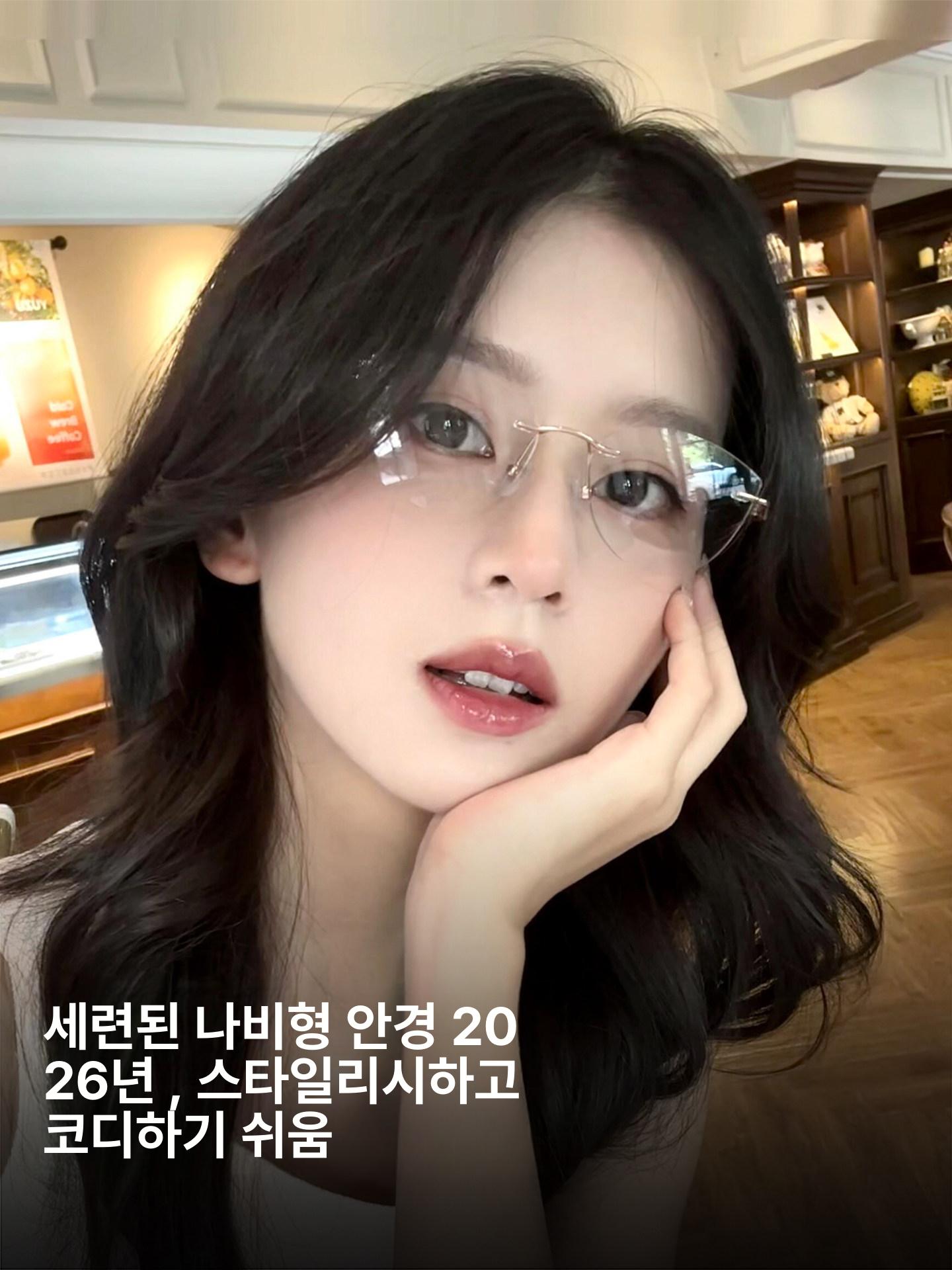 캣아이 안경 안경테 캣츠아이 복고 긱시크 레오파드 레트로 금테 빈티지 - 상세 이미지 3