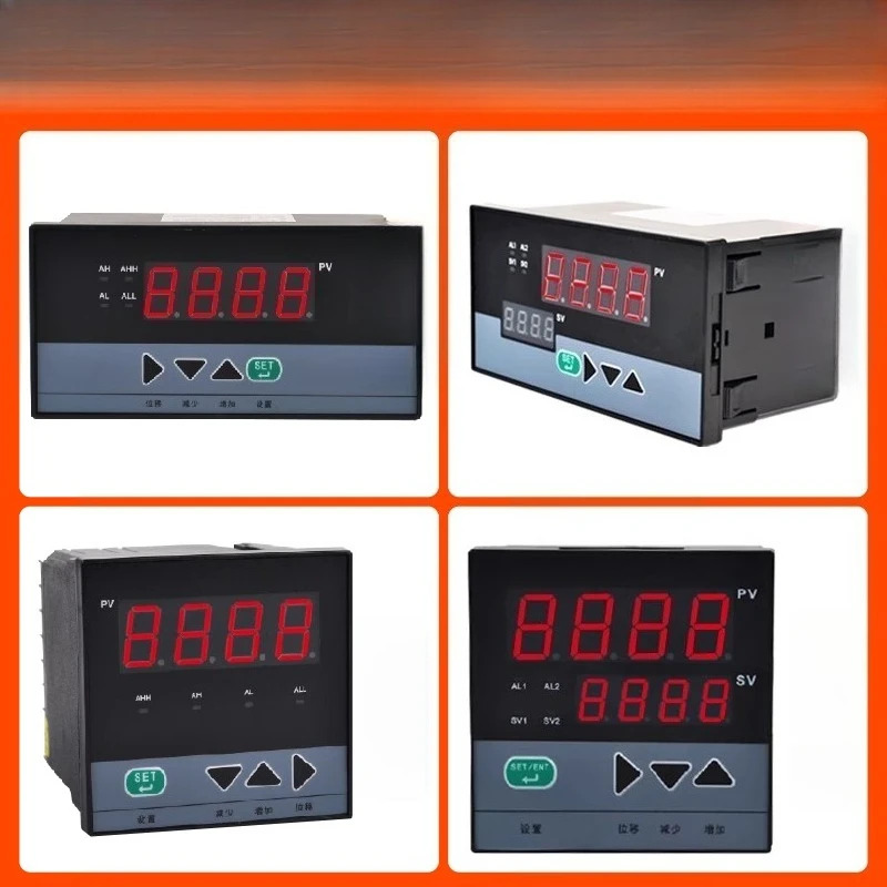 지능형 디지털 온도 압력 컨트롤러 4-20mA PT100 PID RS485 단일 루프 측정 제어 장비