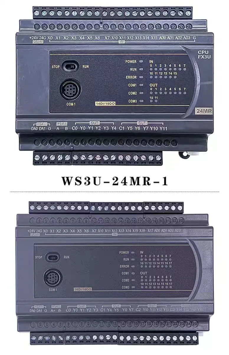 미쓰비시호환 PLC 산업제어 보드 FX3U-14/24/30/32/40/64MR/MT FX3U-14MR FX3U-14MT 프로그래머블 컨트롤러와 호환 가능
