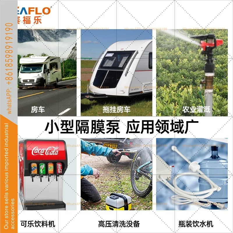 DC 워터 펌프 해양 차량 배터리 자동 흡입 요트 12V/24V 21 RV 다이어프램