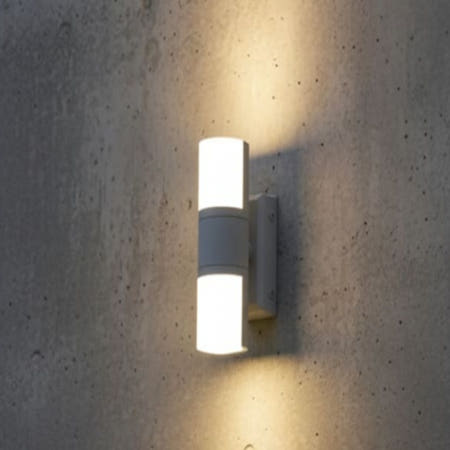 밀셀코 원통 벽부등 10W 화이트 전구색 주택외벽등 야외벽부등 옥외벽등