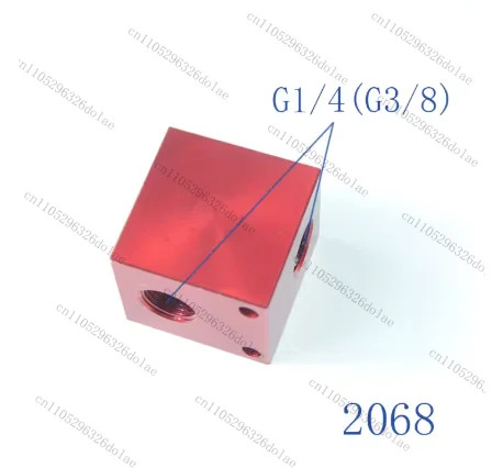 1개 유압 나사형 카트리지 밸브 알루미늄 오일 블록 V2068 방향 제어 스로틀 체크밸브 범용