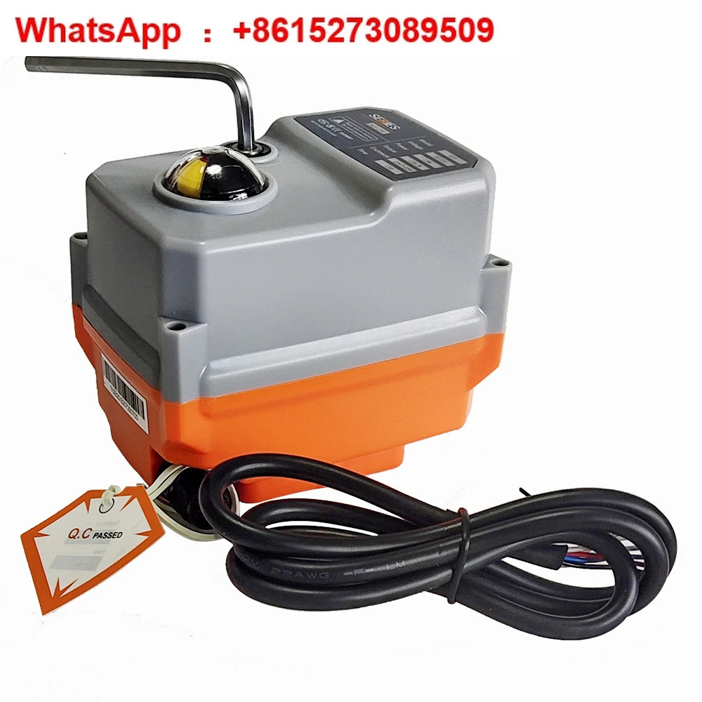 20Nm 브러시리스 모터 전기 밸브 액츄에이터 ABS 쉘 ACDC24V/ACDC95-265V ISO5211 F03F04F05 3선 2 제어 스프링 리턴
