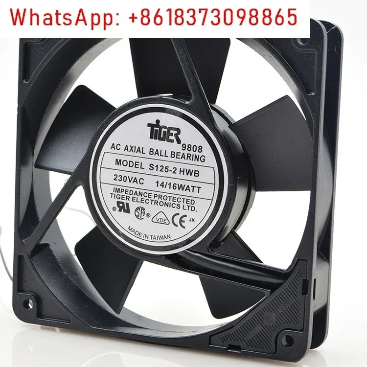 S125-2 HWB 230V 14/16WATT 1알루미늄 와이드 프레임 인라전원 팬 냉각팬