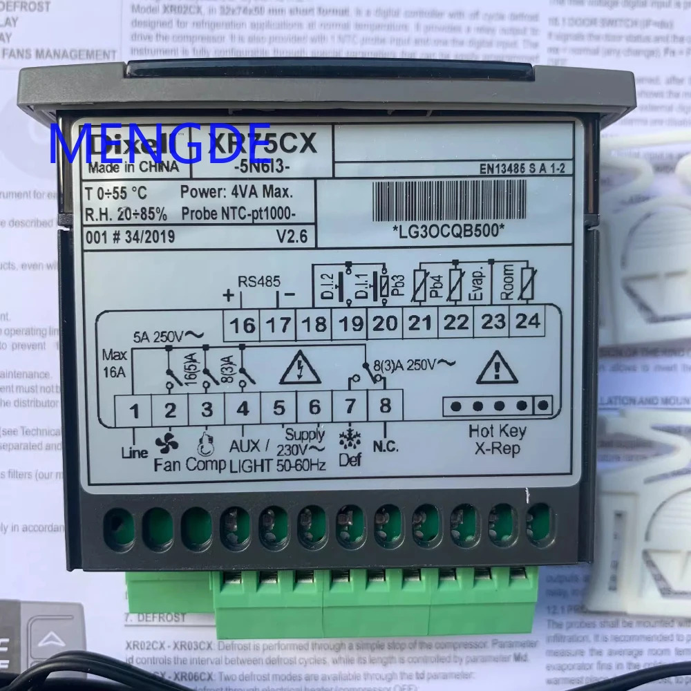 Dixell XR75CX-5N6I3 XR75CX 온도 조절기 듀얼 프로브 새